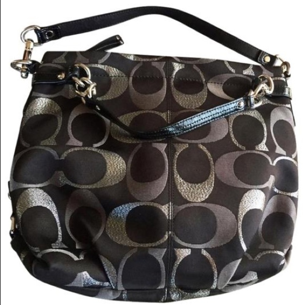 Coach Bag Tri Metallic Large Brooke Purse